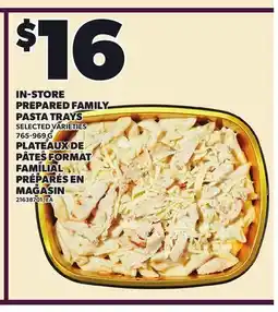 Independent City Market IN-STORE PREPARED FAMILY PASTA TRAYS offer