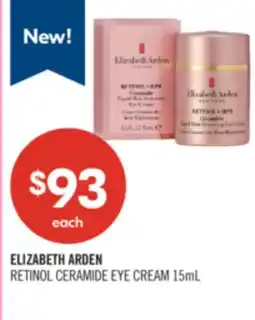 Shoppers Drug Mart ELIZABETH ARDEN RETINOL CERAMIDE EYE CREAM offer