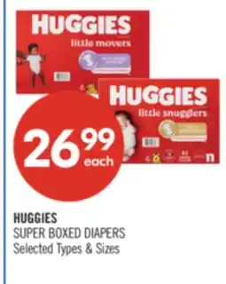 Shoppers Drug Mart HUGGIES SUPER BOXES DIAPERS offer