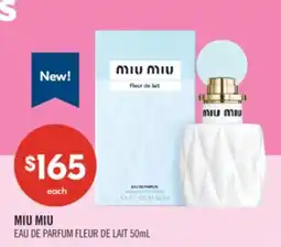 Shoppers Drug Mart MIU MIU EAU DE PARFUM FLEUR DE LAIT offer