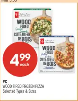 Shoppers Drug Mart PC WOOD FIRED FROZEN PIZZA offer