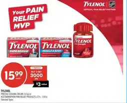 Shoppers Drug Mart TYLENOL PRECISE COOLING CREAM (113g) or ACETAMINOPHEN PAIN RELIEF PRODUCTS (72's - 150's) offer
