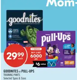 Shoppers Drug Mart GOODNITES or PULL-UPS TRAINING PANTS offer