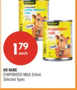 Shoppers Drug Mart NO NAME EVAPORATED MILK offer