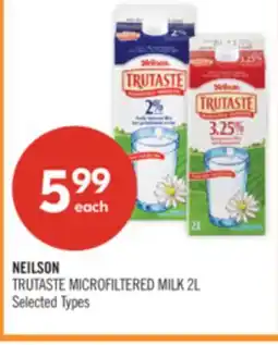 Shoppers Drug Mart NEILSON TRUTASTE MICROFILTERED MILK offer