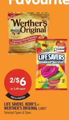 Shoppers Drug Mart LIFE SAVERS KERR'S WERTHER'S ORIGINAL CANDY offer