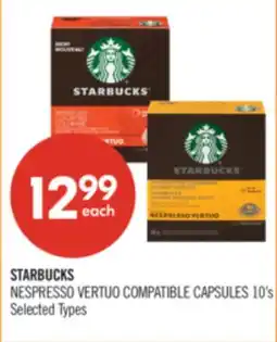Shoppers Drug Mart STARBUCKS NESPRESSO VERTUO COMPATIBLE CAPSULES offer