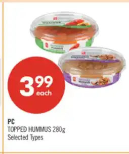 Shoppers Drug Mart PC TOPPED HUMMUS offer