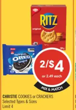 Shoppers Drug Mart CHRISTIE COOKIES or CRACKERS offer