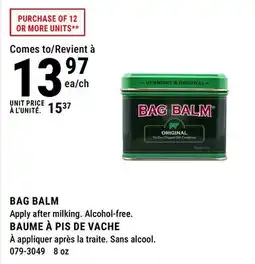 BMR BAG BALM offer
