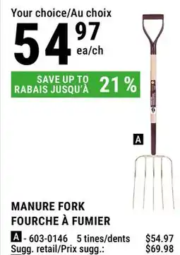 BMR MANURE FORK offer
