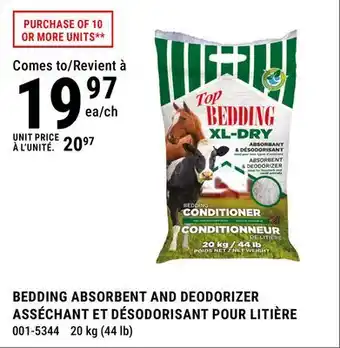 BMR BEDDING ABSORBENT AND DEODORIZER offer