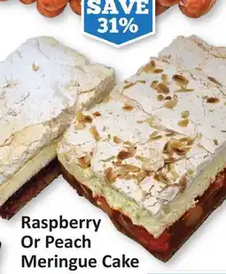 Starsky Raspberry Or Peach Meringue Cake offer