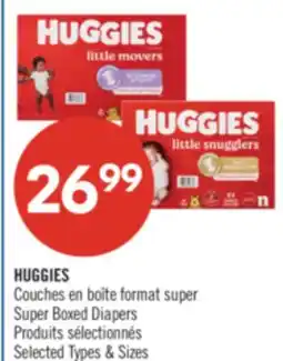 Pharmaprix HUGGIES SUPER BOXED DIAPERS offer
