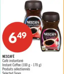 Pharmaprix NESCAFÉ Instant Coffee offer