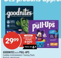 Pharmaprix GOODNITES or PULL-UPS Culottes Training Pants offer