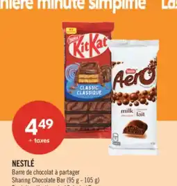 Pharmaprix NESTLÉ Sharing Chocolate Bar (95 g - 105 g) offer