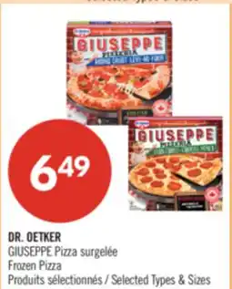 Pharmaprix DR. OETKER GIUSEPPE Frozen Pizza offer