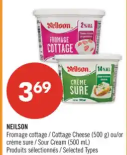 Pharmaprix NEILSON Cottage Cheese (500 g) or Sour Cream (500 mL) offer