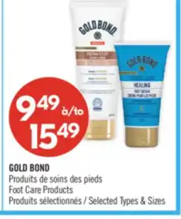 Pharmaprix GOLD BOND Foot Care Products offer