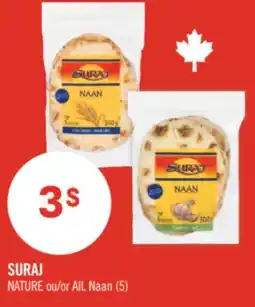 Pharmaprix SURAJ NATURE or AIL Naan offer