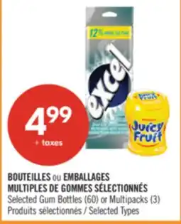 Pharmaprix Selected Gum Bottles (60) or Multipacks (3) offer