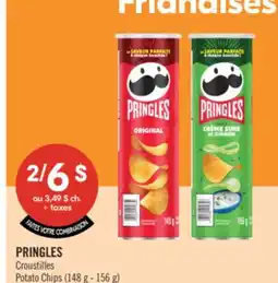 Pharmaprix PRINGLES Croustilles Potato Chips (148 g - 156 g) offer
