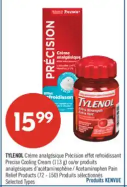 Pharmaprix TYLENOL Precise Cooling Cream (113 g) or Relief Products (72 - 150) offer