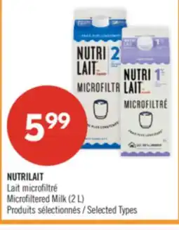 Pharmaprix NUTRILAIT Microfiltered Milk (2 L) offer