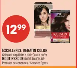 Pharmaprix EXCELLENCE, KERATIN COLOR Hair Colour or ROOT RESCUE ROOT TOUCH-UP offer