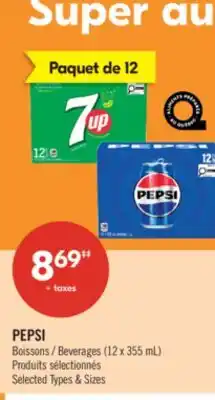Pharmaprix PEPSI Beverages offer