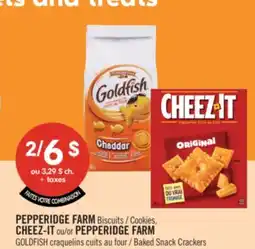Pharmaprix PEPPERIDGE FARM Cookies CHEEZ-IT or PEPPERIDGE FARM GOLDFISH Baked Snack Crackers offer