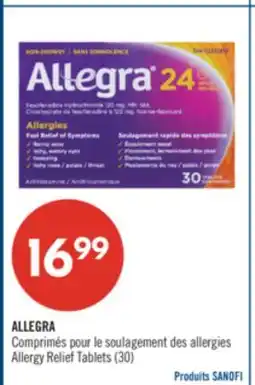 Pharmaprix ALLEGRA Allergy Relief Tablets (30) offer