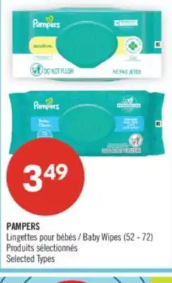 Pharmaprix PAMPERS Baby Wipes offer