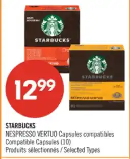 Pharmaprix STARBUCKS NESPRESSO VERTUO Compatible Capsules (10) offer