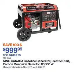 Patrick Morin Gasoline Generator, Electric Start, Carbon Monoxide Detector, 12,600 W offer