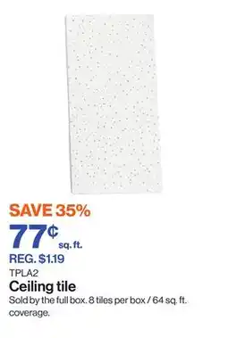 Patrick Morin Ceiling tile offer