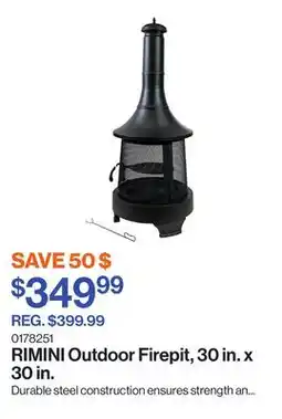 Patrick Morin RIMINI Outdoor Firepit, 30 in. x 30 in offer