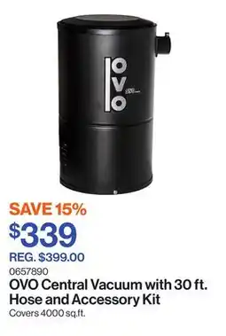 Patrick Morin Central Vacuum with 30 ft. Hose and Accessory Kit offer