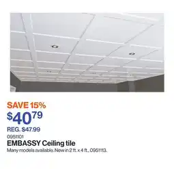 Patrick Morin Ceiling tile offer