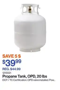 Patrick Morin Propane Tank, OPD, 20 lbs offer