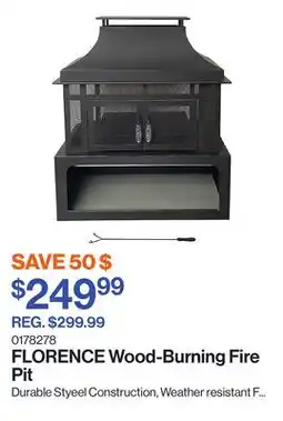 Patrick Morin FLORENCE Wood-Burning Fire Pit offer