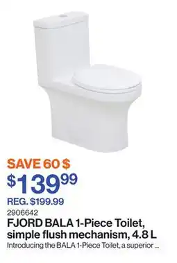 Patrick Morin BALA 1-Piece Toilet, simple flush mechanism offer