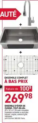 Matério ENSEMBLE D'ÉVIER DE CUISINE TOUT-EN-UN offer