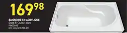 Matério BAIGNOIRE EN ACRYLIQUE offer