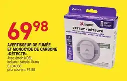 Matério AVERTISSEUR DE FUMÉE ET MONOXYDE DE CARBONE DÉTECTE KIDDE offer