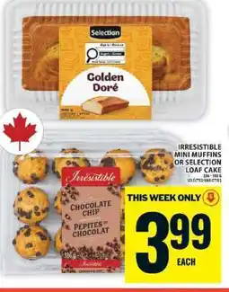 Food Basics Irresistible Mini Muffins or Selection Loaf Cake offer