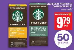 Food Basics STARBUCKS NESPRESSO COFFEE CAPSULES offer