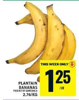 Food Basics Plantain Bananas offer