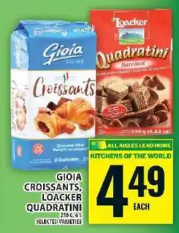 Food Basics Gioia Croissants, Loacker Quadratini offer